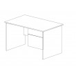 Panel End Desk with built in drawers